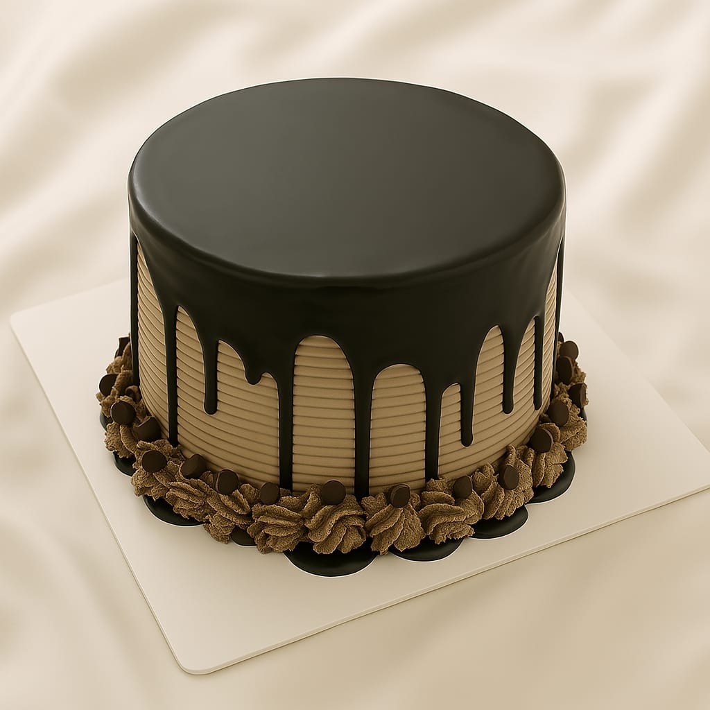 Midnight Mocha Drip Cake